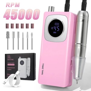 45000RPM nail drill machining machine electric drill for nail regeneration nail sander for gel nail polishing 241112