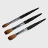 Nail Brushes 100% Pure Kolinsky Acrylic Nail Brush Crimped Black Wooden Handle Liquid Powder for Manicure Tools Size 14 16 230922 Nail Brushes 100% Pure Kolinsky Acrylic Nail Brush Crimped Black Wooden Handle Liquid Powder for Manicure Tools Size 14 16 230922