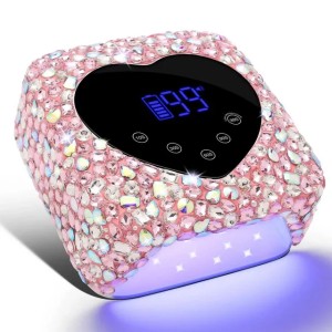 Rechargeable 72W UV LED Nail Lamp For Nails 30LEDS Wireless Gel Polish Curing Lamp With Large Screen Professional Nail Equipment W250210