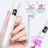 White Mini Handheld with Stand USB Rechargeable Nail UV Light Fast Curing for Gel Nails Portable Lamp X250710
