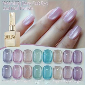XEIJAYI 8pcs15ml Morning Dew Series cat eye nail polish gel 2025 new cat eye nail art suitable for womens nail salon design S250820 (Pink)