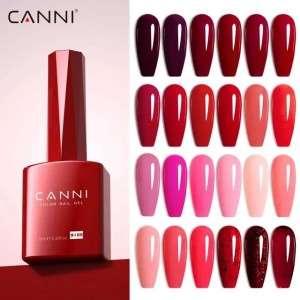 CANNI Nail Gel Polish Hema FREE TPO FREE Winter Nails Great Coverage Christmas Color Soak Off UV LED Semi Permanent S251010 (Pink)