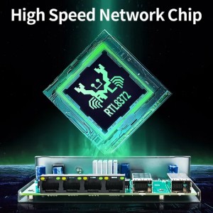 LIANGUO 2.5Gb Ethernet Switch 4 Port 2.5G Network Switch 2 Port 10GbE SFP+ Slot Home Lab Switch Unmanaged Plug and Play