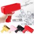 Novelty Games Electric Rain Money Gun Wedding Props Dollar Creative Toy Party Throw Money Banknotes Cash Funny Game Gift Banknote Gun 230216