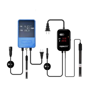Other Aquarium Fish 110 240V Caperplus Q1 Q2 PH Temperature TDS 3 In 1 Intelligence Monitor Detector WIFI APP Digital Tanks 230814 (orange)