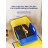 Cat Litter Pan Semi-Closed Extra Large Lazy Cat Litter Box Anti-Splash pet Poop Pan Kitten Automatic Cat Litter Pan kitty Y240819