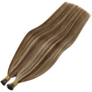 VeSunny I Tip Hair Extensions Human Hair Pre Bonded Hair Extensions I Tip Hair Keratin Stick Tip Human Hair