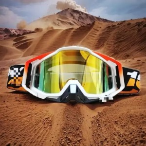 Durable Downhill Motorcycle Goggles - Weather Resistant Outdoor Ski Eyewear