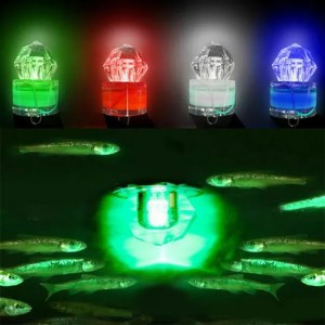 5Pcs/Set Fishing Bait LED Light Mini Underwater Lure Light Flash Fishing Bait Lamp Diamond Shape Deep Drop Lure Attracting Fish