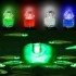 5Pcs/Set Fishing Bait LED Light Mini Underwater Lure Light Flash Fishing Bait Lamp Diamond Shape Deep Drop Lure Attracting Fish