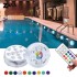 Submersible LED Lights with RF Remote 13 LED Underwater Led Lights with Magnet IP68 Pool Light for Pond, Shower, Tub,Vase