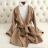 C43206 Double-faced cashmere coat for women, slim short style, 2024 autumn and winter new woolen coat (Color 2 - Size Size Guide)