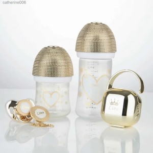 Pacifiers# Miyocar Lovely Luxurious Custom Baby Pacifiers and Baby Bottle Set with Name for Boy and Girl 0-6 Months Baby ShowerL231104