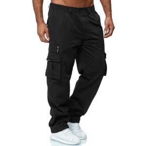 Men Cargo Pants Summer Work Trousers Stretch Waist Loose Multi Pocket Casual Trousers Pants Sports Outdoor Wearing 240111 (Size Size Guide)